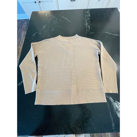 Jollycode XL Batwing Khaki V neck  ribbed stretch sweater XL - Picture 2 of 11